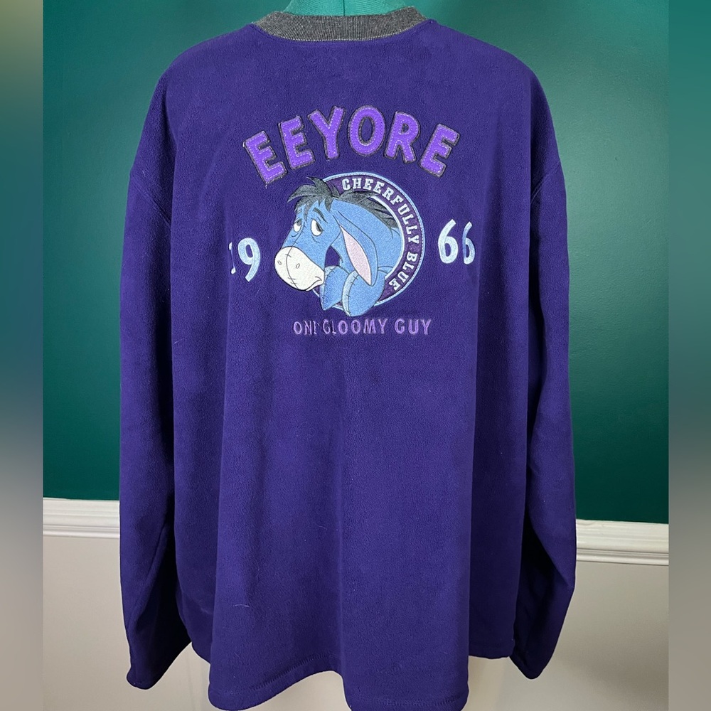 Vintage Y2K Eeyore Purple fleece Sweater